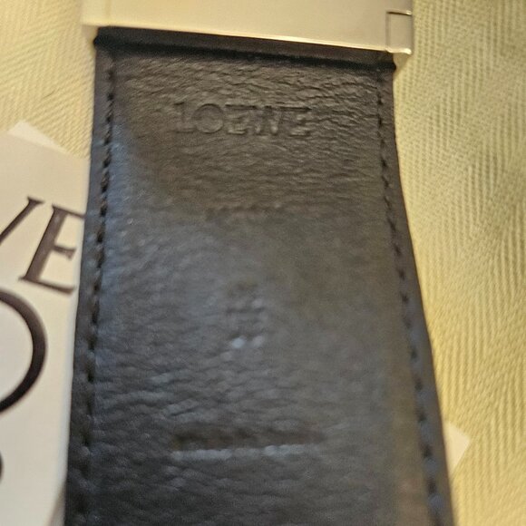 Loewe Reversible Tan and Black Anagram Belt - Size 95 cm/37.5 in - Picture 10 of 11
